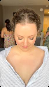 A gorgeous bride who made a gloomy day beautiful. Hair and makeup by me for  @lapagemakeupofficial #herecomesthebride #springweddings #curlygirls #updo  #bridalhairstyle #mua #ctmua #naturalmakeup