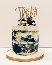 Black And Gold Birthday Cake For Him Black White Gold Textured Buttercream 30th Birthday Cake Elegant Birthday Cakes Black And Gold Birthday Cake Birthday Cakes For Men