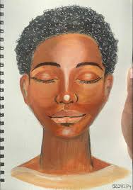 My piece from day one's live session. Thank you Sue for the relaxing  session 🙏🏾