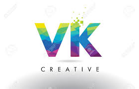 Download Vk V K Colorful Letter Design With Creative Origami Triangles Royalty Free Cliparts Vectors And Stock Illustration Image 78237772 SVG Cut Files