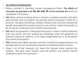 Rescinding a contract is an effort by one of the parties to void the contract so they do not have to fulfill the obligations of it.3 min read. Chapter 19 Rescission Introduction Remedies Provides The Practical Solutions To Disputes In Contractual Relations There Are 4 Main Remedies Rescission Ppt Download