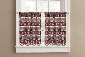 or valance kitchen curtains red