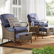 This guide will help you choose the. Hampton Bay Layton Pointe 5 Piece Brown Wicker Outdoor Patio Conversation Seating Set With Cushionguard Sky Blue Cushions L19006b 2 The Home Depot Small Patio Furniture Conversation Set Patio Porch Furniture
