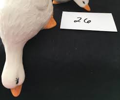 Ceramic Goose And Gosling Home Decor Geese White Goose And Etsy Fused Glass Artwork Ceramic Animals Glass Artwork