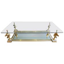 Only 1 available and it's in 1 person's cart. French Brass And Glass Horse Head Table Maison Charles 1stdibs Com French Brass Horse Head Glass