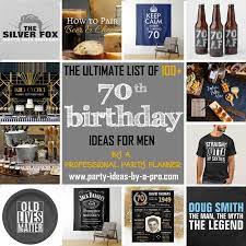 20% off with code wednesdayfun. 100 Creative 70th Birthday Ideas For Men By A Professional Event Planner