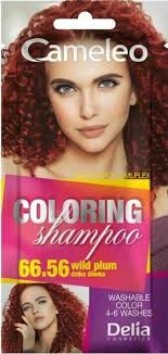 Delia Cameleo Temporary Hair Colour Shampoo Dye Sachet 4 to 6 Wash Out +  GLOVES