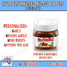 Personalised nutella labels finally personalised nutella jars are available in australia until october 25 people first need to buy their own 750 gram or one kilogram jar of nutella the custom label is printed in the trademark nutella red and black and is posted out to those. Hoe To Make A Label For Nutella Nutella Label Printable Mini Jar 25 Gr Nutella Label Mini Nutella Nutella The Jar Will Be Changed To Glass And Will Be A