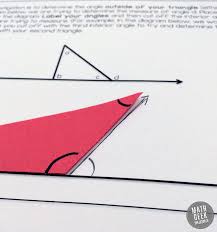 The exterior angle d equals the angles a plus b. Understanding Interior And Exterior Angles In Triangles