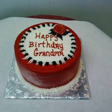 I wanted to do something a bit more exciting than birthday cookies, so i came up with this sugar cookie cake. Grandma Cake Decorating Photos