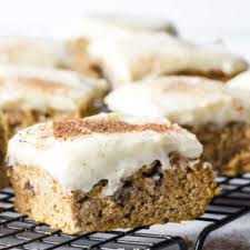 Your family will polish off a pan of these pumpkin bar recipes in no time. Healthy Pumpkin Bars With Cream Cheese Frosting Sugar Free Londoner