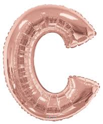 At bargain balloon we strive to offer the lowest possible wholesale prices on 40 rose gold number/letter balloons betallic mylar balloons (foil balloons, metallic balloons) and other balloon designs. Letter C Rose Gold 34 Balloon Instaballoons