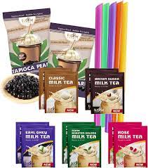 Amazon.com : Fusion Select 5 Variety Flavors Bubble Tea, Original, Rose,  Roasted, Brown Sugar, Earl Milk Tea (5 Flavors+Tapioca pearl) : Grocery &  Gourmet Food