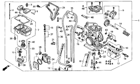 2005 Honda Crf450r Carburetor Parts Oem Diagram