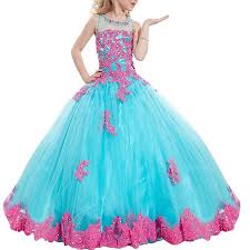 Habe gerade mein kleid heute bekommen. Schones Blumenmadchenkleid In Turkis Der Bauschige Rock Aus Tull Und Das Oberteil Sind Mit Pink Farben Blumenmadchen Kleid Prinzessin Kleid Blumenmadchenkleid