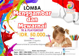 Gambar berikut adalah gambar mewarnai balon, gambarnya sangat sederhana dan mudah untuk diwarnai. Lomba Menggambar Mewarnai Dewarna Hotel Convention Bojonegoro Jovaninews Com