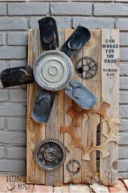 Junkyard Art Upcycle Decor Trash To Treasure Unique Wall Art
