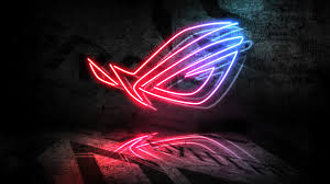 Asus rog city neon lights. Rog Neon Light Logo Hd 4k 8k Wallpaper 3 3153