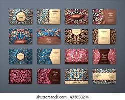 Hard not to notice this business card which replicates the law firm's logo. Vector Vintage Business Cards Big Set Stock Vector Royalty Free 433853206