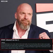 Looks like it wasn't just wrestlers who were released by WWE. (via  controllasummervibes r/SquaredCircle)