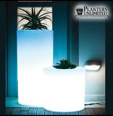 When dusk falls, the magic begins as they illuminate from within and cast a magical glow. Illuminated Round Planters Light Planters Outdoor Planters Indoor Outdoor Planter