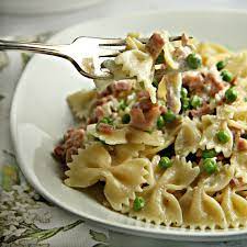 Creamy Pasta With Ham And Peas Recipe Ham And Peas Recipe Recipes Entree Recipes