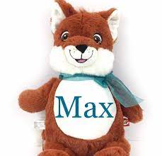Personalized Fox Cubbie With Name Or Birth Stats A Keepsake Etsy Keepsake Baby Gifts Personalized Minky Baby Blanket Monogram Baby Blanket