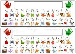 Printable Alphabet Desk Strip Alphabet Pictures Learning The Alphabet Alphabet Crafts