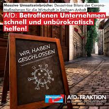 Am samstag hatte der wert bei 20,7 ansteckungen pro 100.000 einwohner und. Die Chaotischen Corona Massnahmen Der Afd Fraktion Sachsen Anhalt Facebook