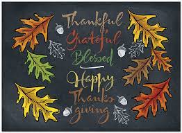 Thanksgiving greeting cards for business are a smart strategy for staying in touch with clients and customers. Chalkboard Leaves Card Business Thanksgiving Cards Posty Cards
