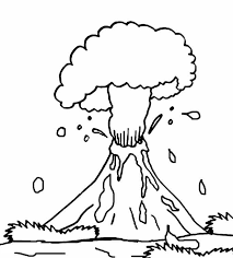 The volcano coloring page is good actitvity for kids to know what to watch for and what to do. Erupting Volcano 2 Coloring Page Free Printable Coloring Pages For Kids