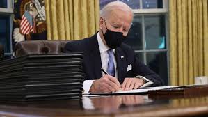 Clearly, in my opinion, they are not his signature. Biden Signs Executive Orders To Reverse Trump S Signature Policies Complex