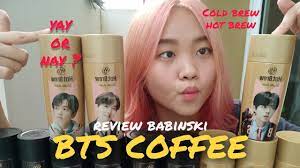 Maybe you would like to learn more about one of these? Review Bts X Babinski Coffee Cold Brew Americano And Hot Brew Vanilla Latte Taste Bangtan Youtube