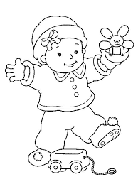 We know what you can do to entertain your child today. Baby Girl Toddling With Toy Baby Coloring Pages Cute Coloring Pages Coloring Pages For Girls