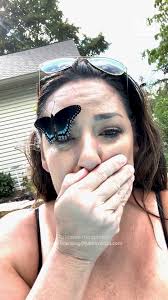 After losing her best friend of 30+ years, this butterfly landed