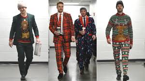 In these ache we also have. Bruins Sport Christmas Sweaters Suits While Entering Game Vs Predators