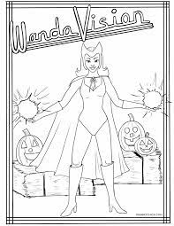 Extraordinary jack o lantern coloring pages scarlet witch halloween free … Download And Print These Wandavision Coloring Pages Desert Chica
