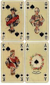 Each suit contains three face cards: Antique French Playing Cards Free Large Printables Playing Cards Art Printable Playing Cards Playing Cards Design