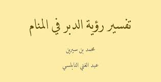 إذا أدخلت المرأة أو الطبيبة جهازاً أو علاجاً في الفرج ، فهل يجب الاغتسال ؟. ØªÙØ³ÙŠØ± Ø±Ø¤ÙŠØ© Ø§Ù„Ø¯Ø¨Ø± ÙÙŠ Ø§Ù„Ù…Ù†Ø§Ù…