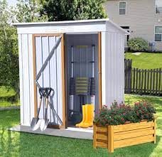 That percentage varies by zoning. Buy 5ftx3ft Outdoor Metal Storage Shed Tool Shed With Sloping Roof And Lockable Door Vents A Garden Shed That Can Prevent The Sun And Rain And A Bike Shed That Can