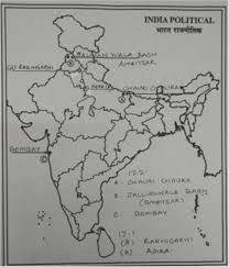 Jallianwala bagh from mapcarta, the open map. 17 1 On The Given Political Outline Map Of India Locate And Label The Following With Appropriate Symbols A Rakhigarhi B Agra The Imperial Capital Of Mughal 17 2 On The Same Outline