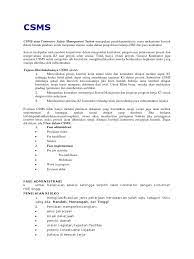 Ada contoh dokumen csms yang bisa dibagikan ke kami gak? Csms