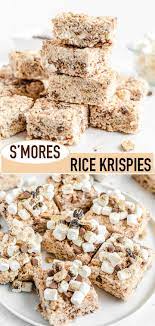 These S Mores Rice Krispie Treats Are Simple Yet Unbelievably Tasty Today We Ll Be Combining Everyone S Favo Rice Krispie Treats Krispie Treats Rice Krispies
