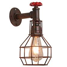 This will become your sconce back plate. Wall Sconce Industrial Water Pipe Wall Lamp Wall Lights Steampunk Light Fixture E26 Edison For Industrial Lamp Decor Farmhouse Decor Bedroom Pricepulse