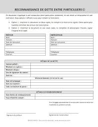 Reconnaissance De Dette Entre Particuliers Docutexte