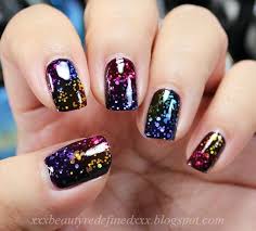 Black And Glitter Nails Rainbow Jelly Nail Look Beautyredefined By Pang Black Nails With Glitter Nail Designs Glitter Jelly Nails