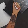 Divawoo 12 sheet henna tattoo stencils, hand temporary tattoo stickers, indian arabian self adhesive tattoo templates. 3