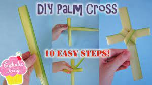Learn how to make a cross out of the palm frond you receive at mass on palm sunday. How To Fold A Palm Cross Easy Youtube