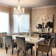 Zgalleriemoment Irene Lifestyle Nails The Glam Farmhouse Look With A Chic Mirro Farmhouse Dining Rooms Decor Farmhouse Dining Room Table Rustic Dining Room