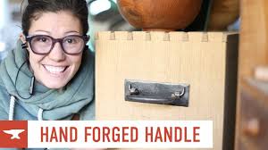 Hand Forged Chest Handles // Blacksmithing & Woodworking